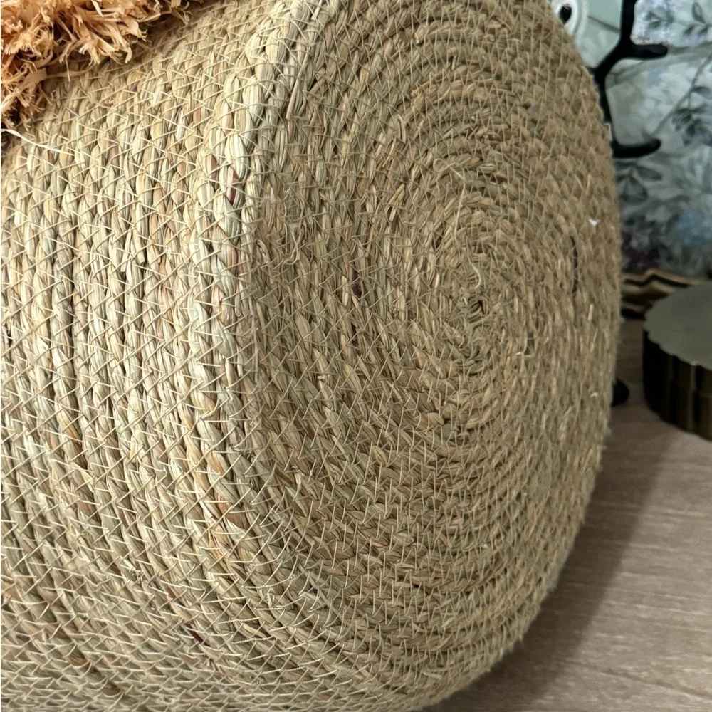 Handmade woven seagrass